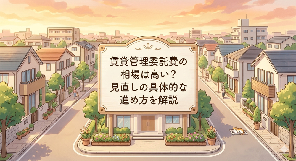 賃貸管理委託費の相場は高い？見直しの具体的な進め方を解説の画像