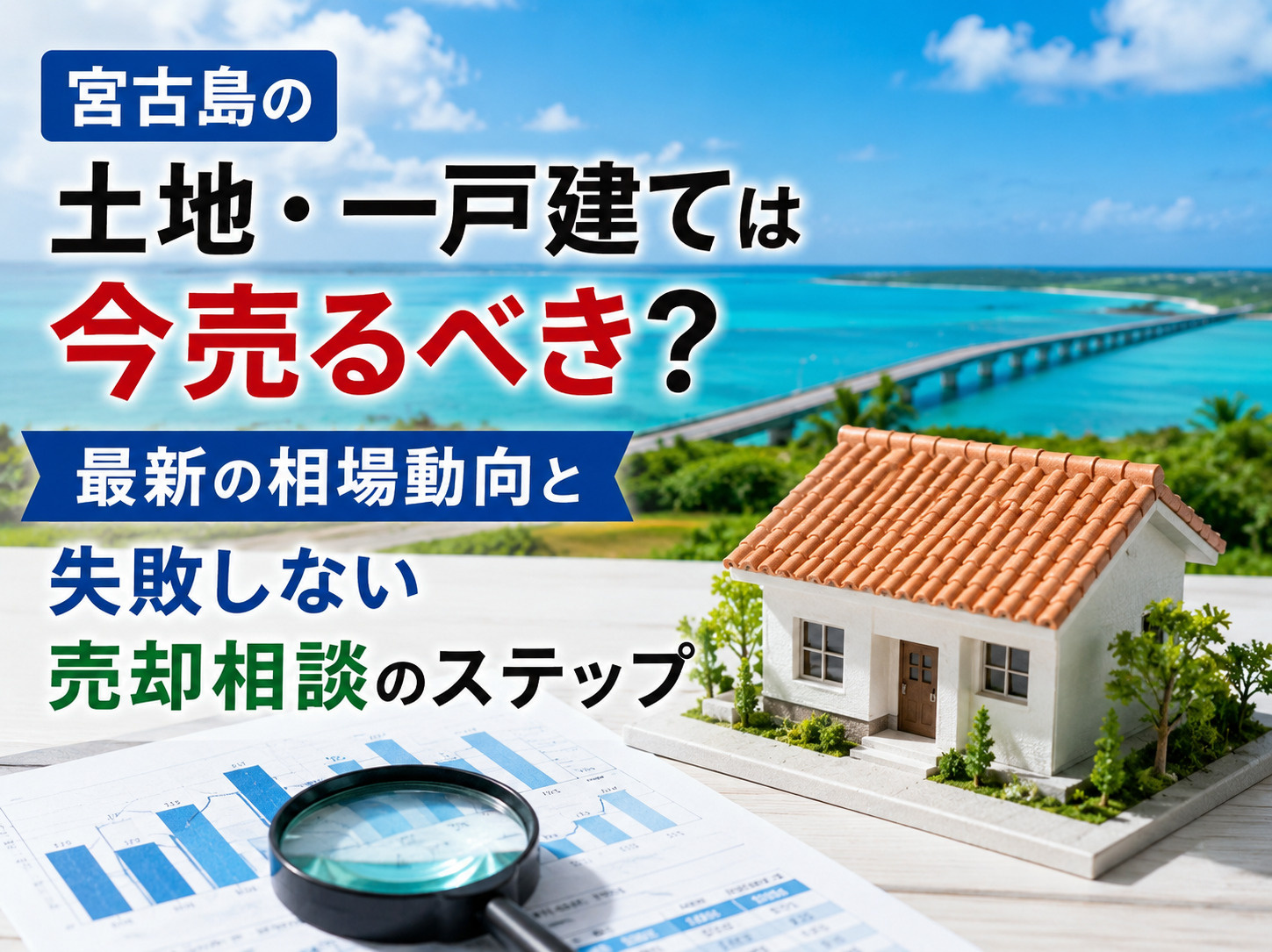 宮古島の土地・一戸建ては今売るべき?最新の相場動向と失敗しない売却相談のステップの画像