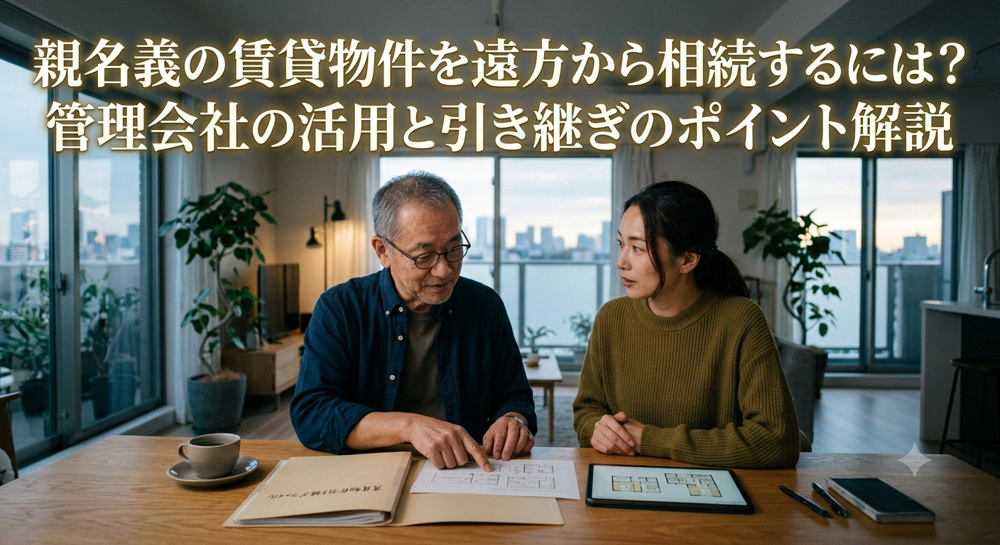 親名義の愛知県賃貸物件を遠方から相続するには？管理会社の活用と引き継ぎのポイント解説の画像