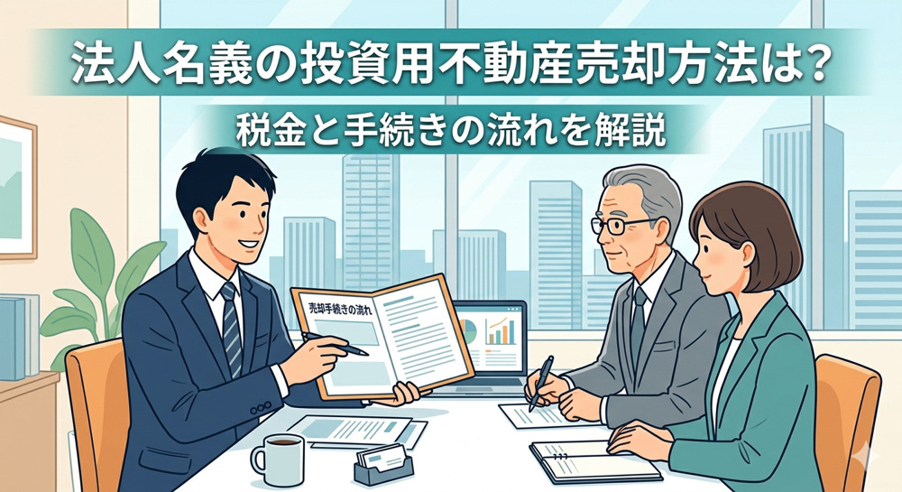 愛知県で法人名義の投資用不動産売却方法は？税金と手続きの流れを解説の画像