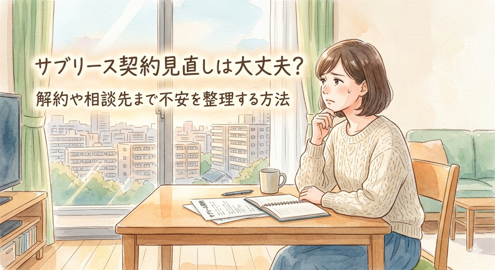 愛知県のサブリース契約見直しは大丈夫？解約や相談先まで不安を整理する方法の画像