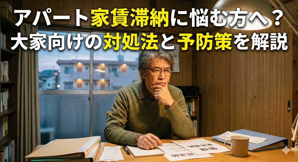 愛知県のアパート家賃滞納に悩む方へ？大家向けの対処法と予防策を解説の画像