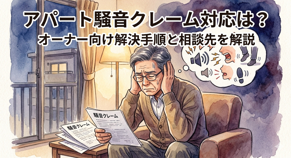 名古屋のアパート騒音クレーム対応は？オーナー向け解決手順と相談先を解説の画像