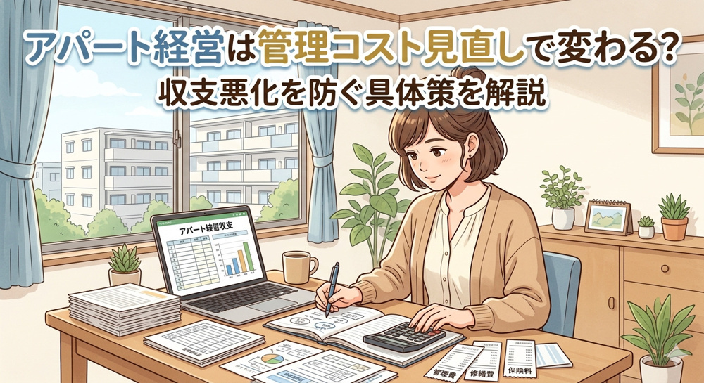 愛知のアパート経営は管理コスト見直しで変わる？収支悪化を防ぐ具体策を解説の画像