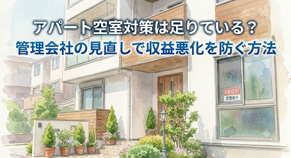 愛知のアパート空室対策は足りている？管理会社の見直しで収益悪化を防ぐ方法の画像
