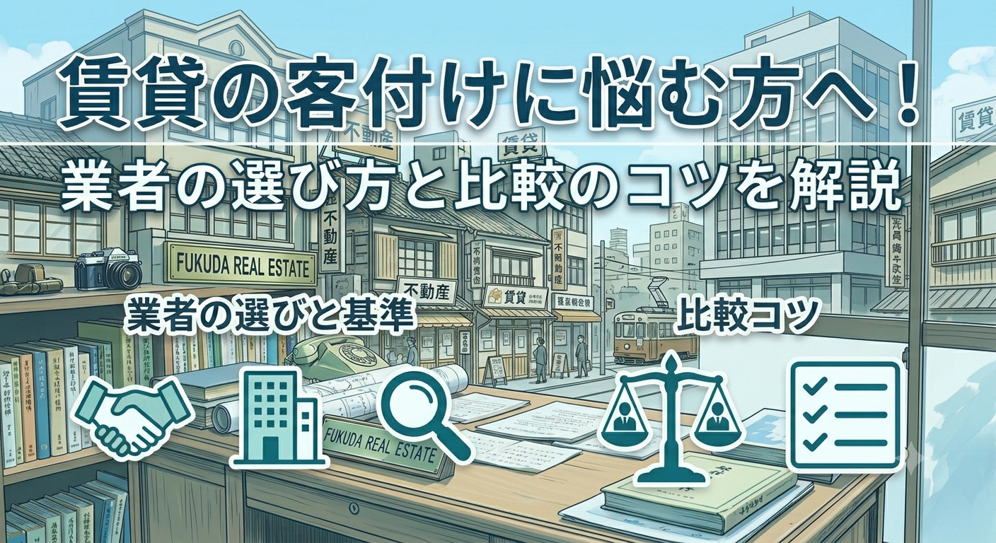愛知で賃貸の客付けに悩む方へ！業者の選び方と比較のコツを解説の画像