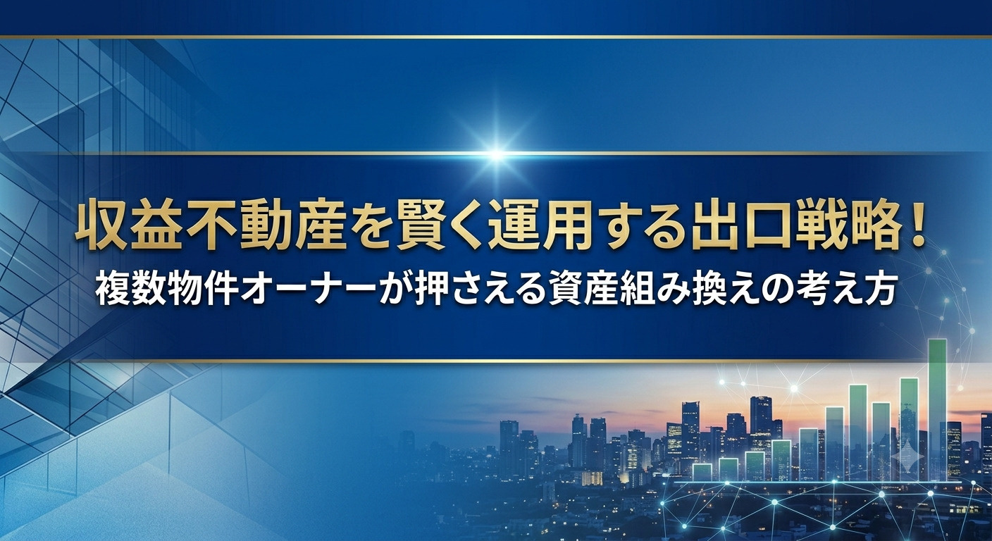 愛知で収益不動産を賢く運用する出口戦略！複数物件オーナーが押さえる資産組み換えの考え方の画像