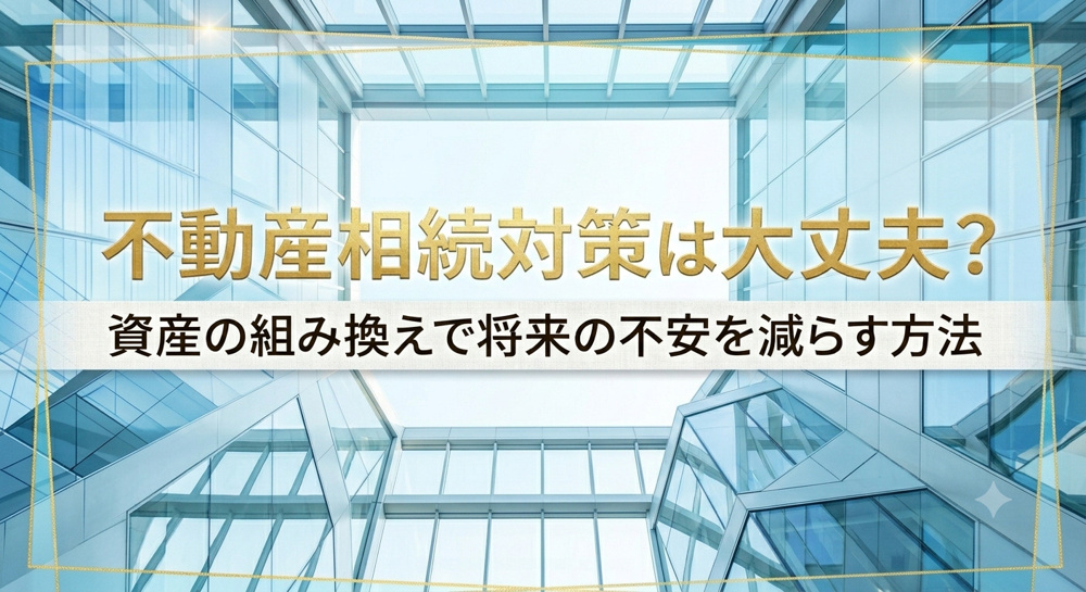愛知の不動産相続対策は大丈夫？資産の組み換えで将来の不安を減らす方法の画像