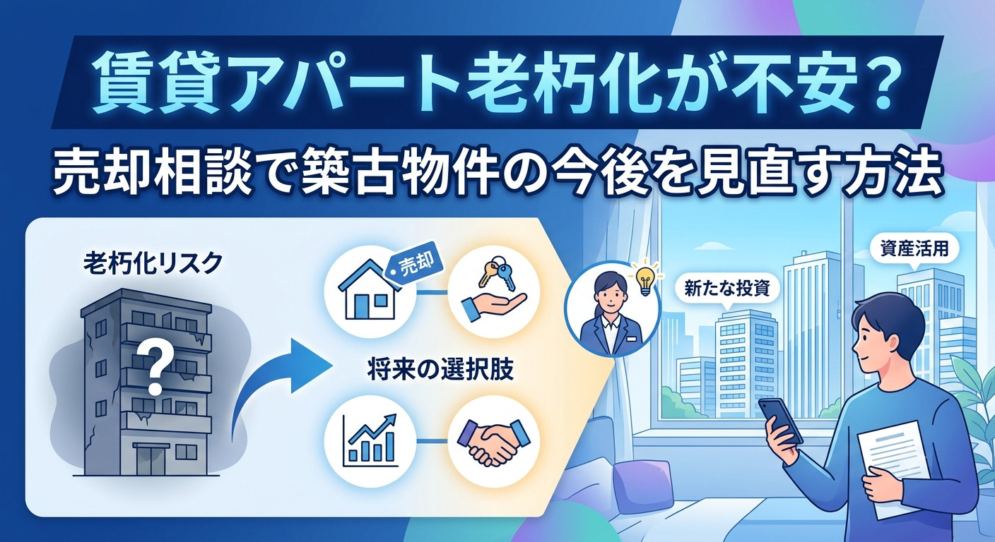 愛知の賃貸アパート老朽化が不安？売却相談で築古物件の今後を見直す方法の画像