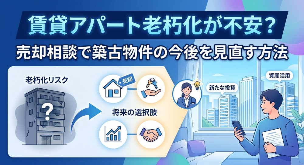 愛知の賃貸アパート老朽化が不安？売却相談で築古物件の今後を見直す方法の画像