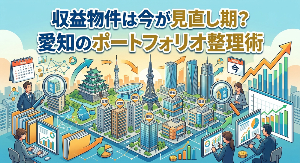 名古屋の収益物件は今が見直し期？愛知のポートフォリオ整理術の画像