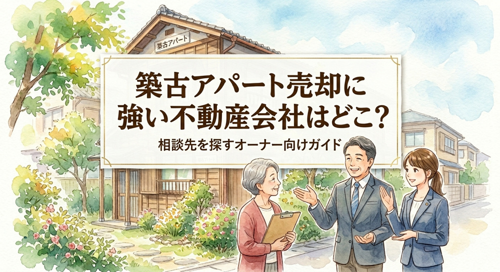 築古アパート売却に強い不動産会社はどこ？愛知で相談先を探すオーナー向けガイドの画像