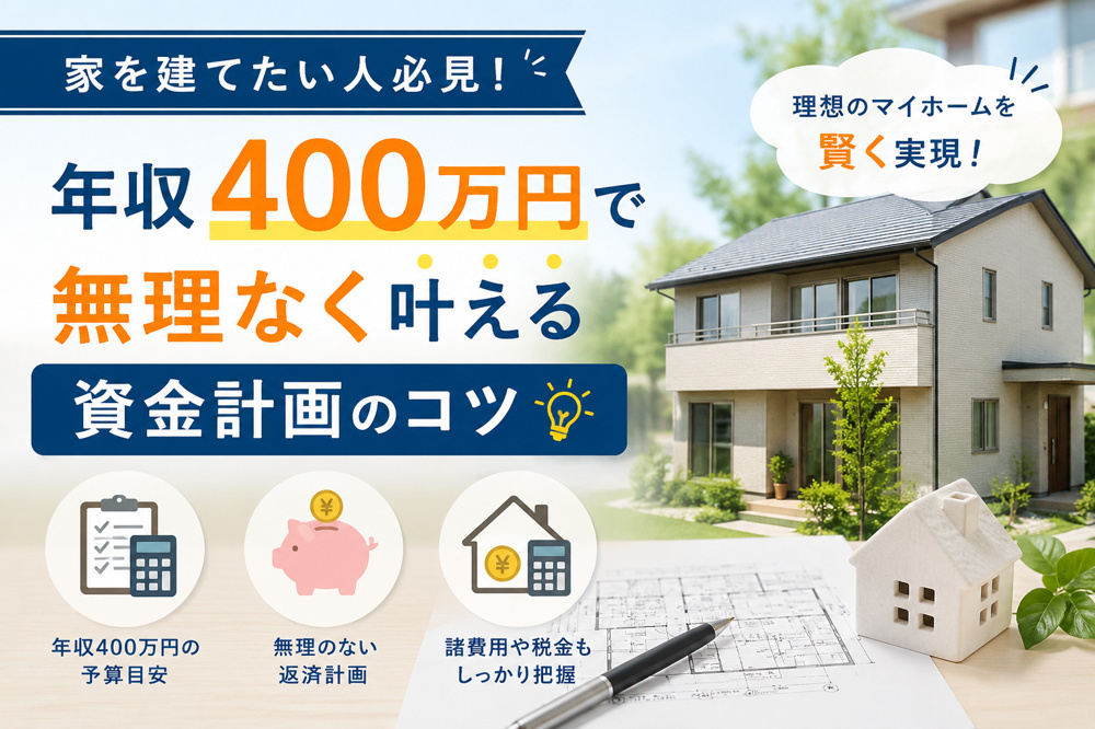 家を建てたい人必見年収400万円で無理なく叶える資金計画のコツの画像
