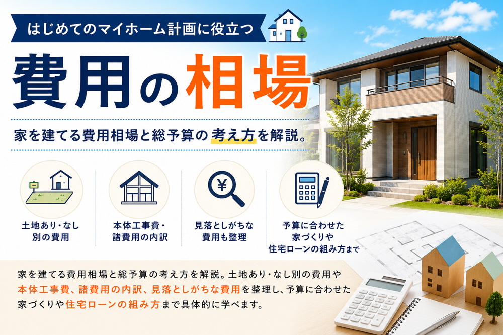 家を建てる費用の相場は？総予算の考え方と内訳を解説の画像