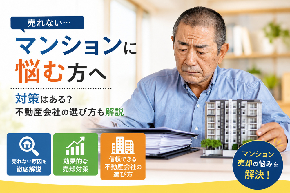 売れないマンションに悩む方へ 対策はある？不動産会社の選び方も解説の画像