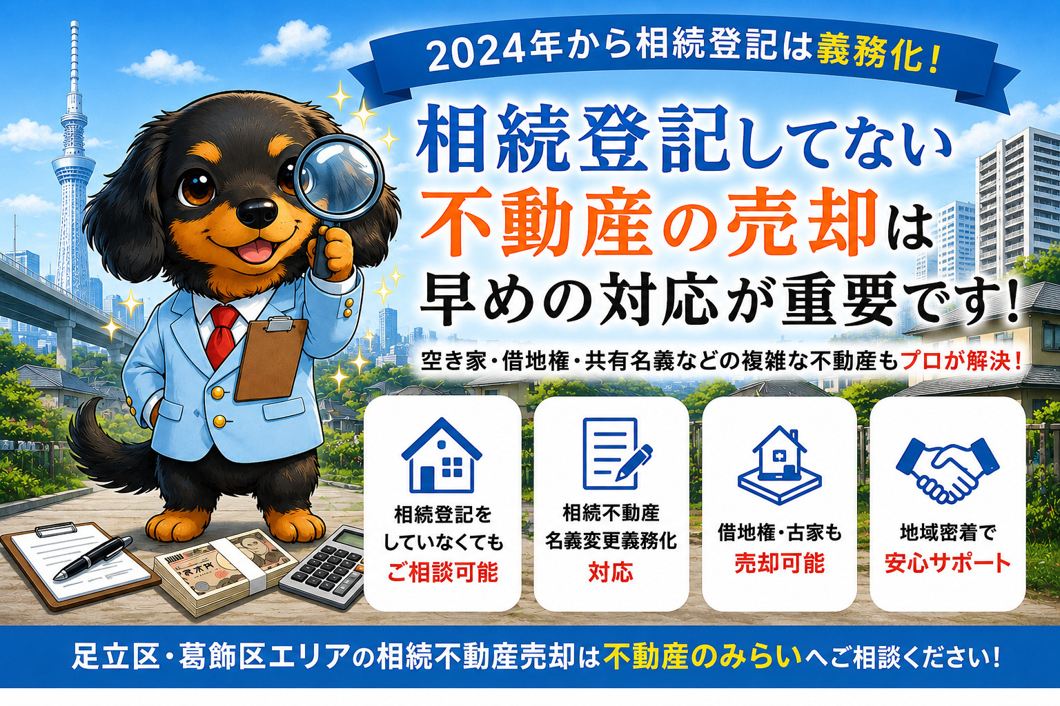 【相続登記してない不動産 売却】2024年から義務化！売れない・名義変更できないを防ぐ方法とは？の画像
