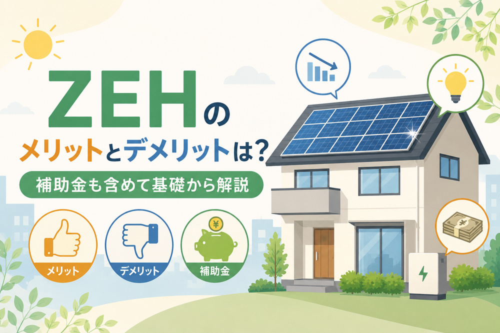 ZEHのメリットとデメリットは？補助金も含めて基礎から解説の画像