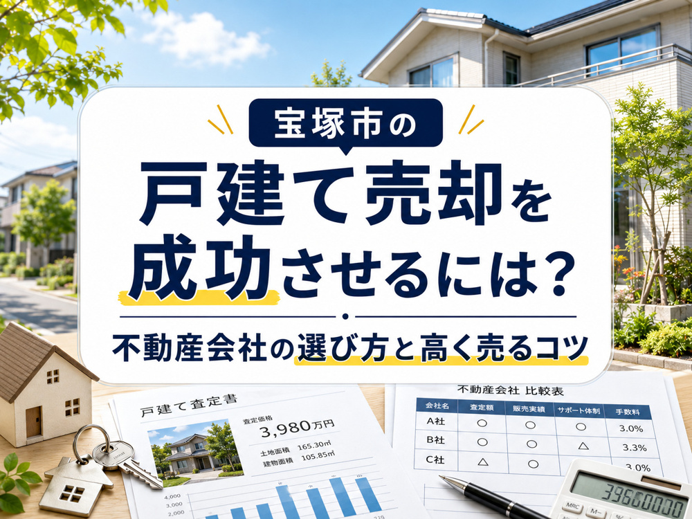 宝塚市の戸建て売却を成功させるには？不動産会社の選び方と高く売るコツの画像