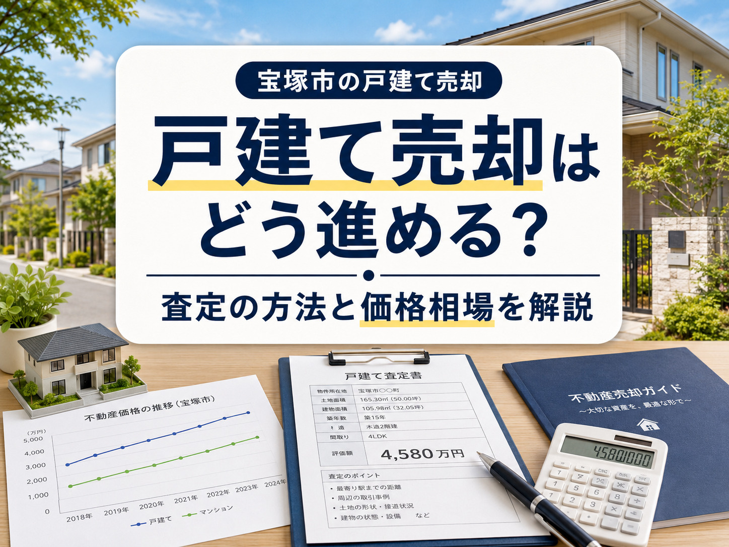 宝塚市の戸建て売却はどう進める？査定の方法と価格相場を解説の画像