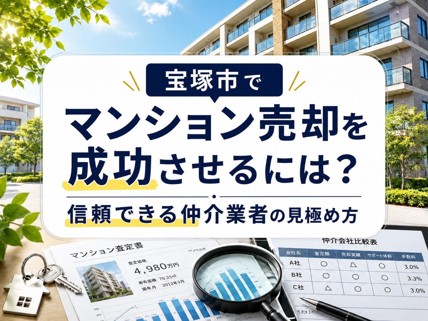 宝塚市でマンション売却を成功させるには？仲介業者の信頼性を見極める方法の画像