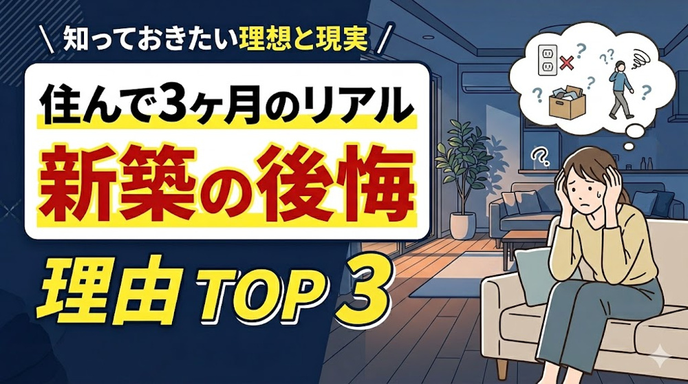 新築で住んで3か月後悔する理由は？引っ越しを考える前に知るべきポイントの画像