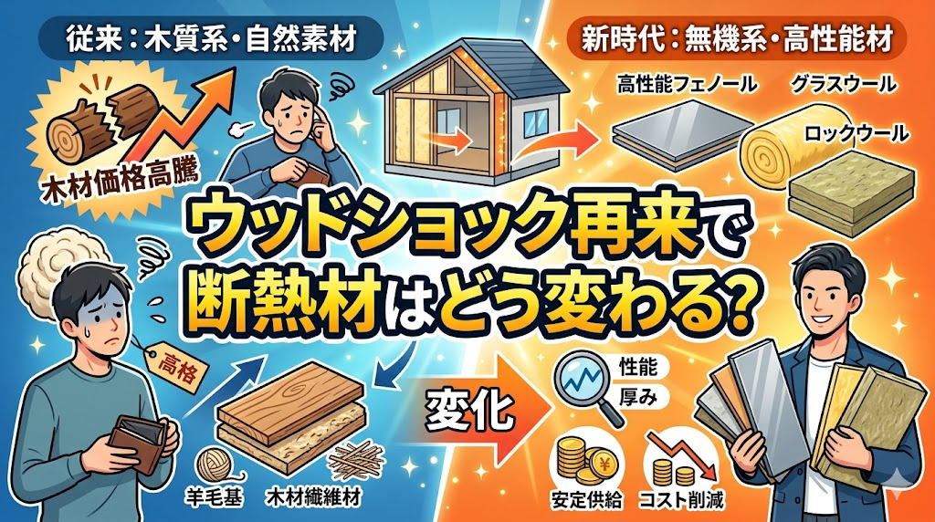 ウッドショック再来で断熱材はどう変わる？配管への影響と住宅コストの見直し方の画像