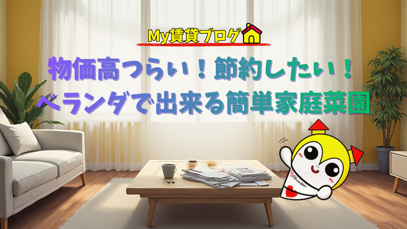 物価高つらい!節約したい!ベランダで出来る簡単家庭菜園の画像