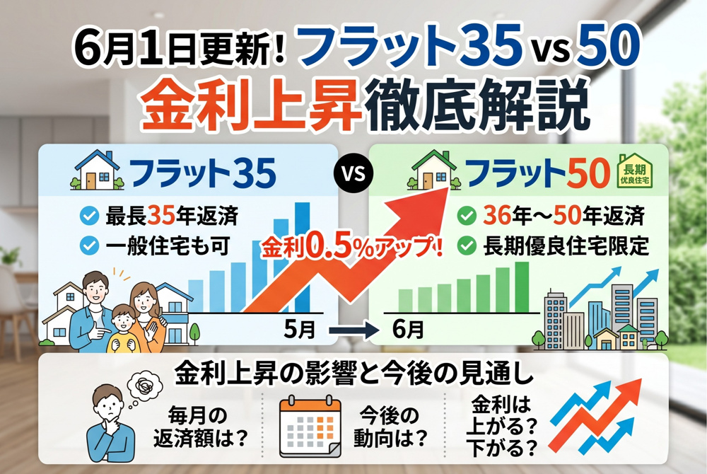 【2026年6月】フラット35が初の3%超え｜金利急騰の理由と賢い選び方の画像