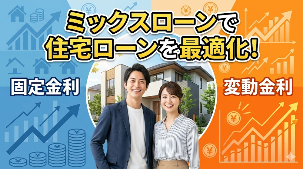 ミックスローンで住宅ローンを最適化！固定変動の割合をどう決める？の画像