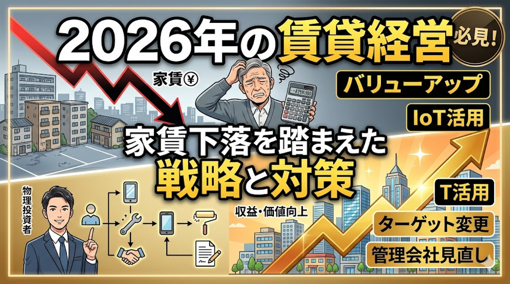 2026年の賃貸経営はどう変わる？家賃下落を踏まえた戦略と対策を解説の画像
