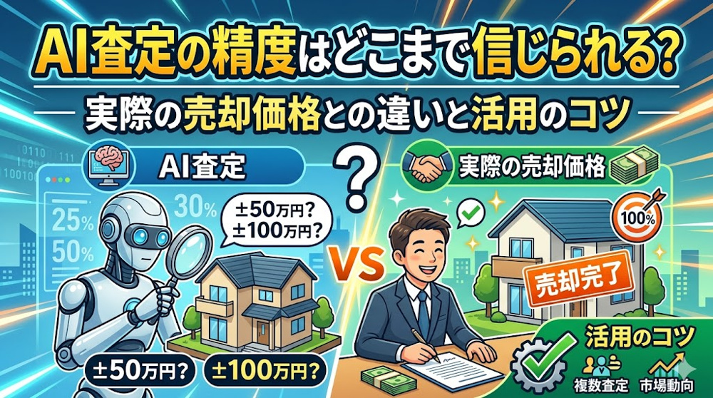 AI査定の精度はどこまで信じられる？実際の売却価格との違いと活用のコツの画像