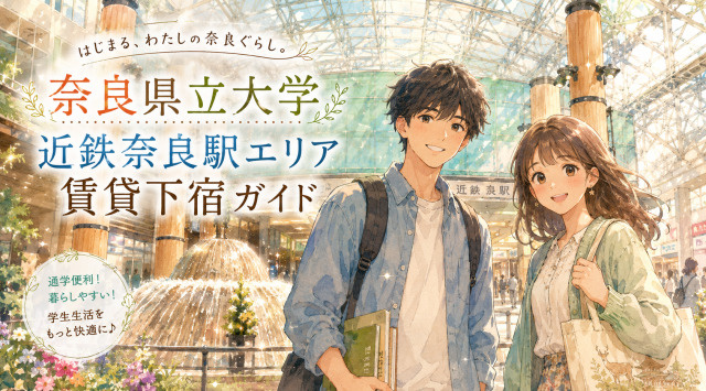 【専門家監修】奈良県立大学周辺「近鉄奈良駅エリア」賃貸下宿ガイドの画像