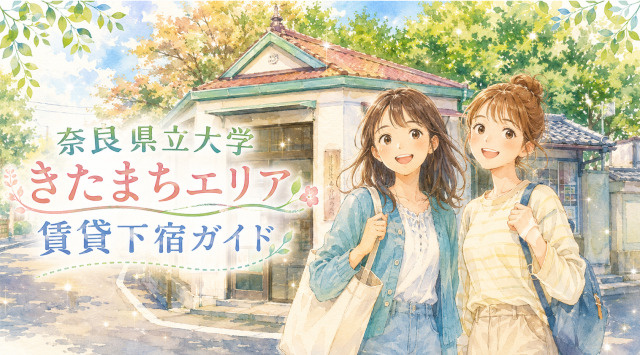 【専門家監修】奈良県立大学周辺「きたまちエリア」賃貸下宿ガイドの画像