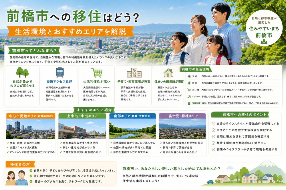 前橋市の再開発エリアは今どう変わる？マイホーム購入前に将来性と暮らしへの影響を整理の画像
