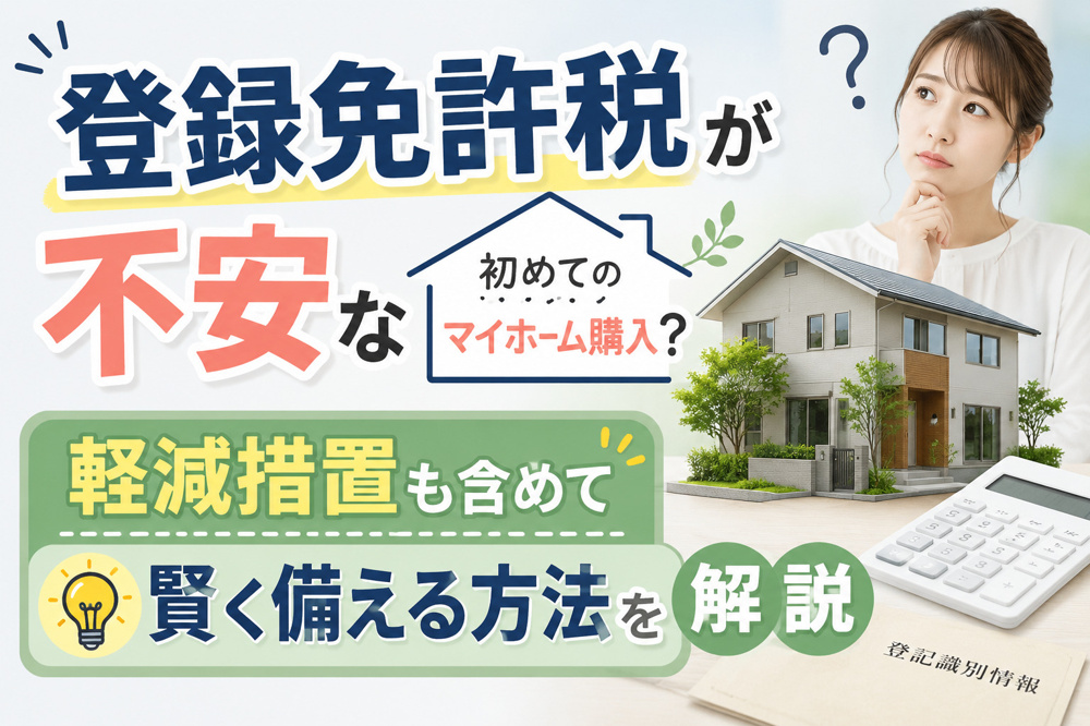 登録免許税が不安な初めてのマイホーム購入？軽減措置も含めて賢く備える方法を解説の画像