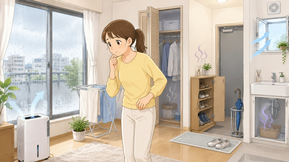 賃貸住宅のニオイ対策｜梅雨前に確認したい場所と予防法の画像