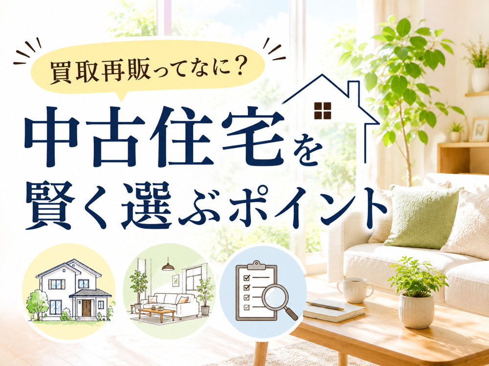中古住宅を賢く選ぶポイント～買取再販住宅ってなに？～の画像