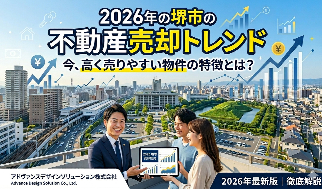 2026年の堺市の不動産売却トレンド。今、高く売りやすい物件の特徴とは？の画像