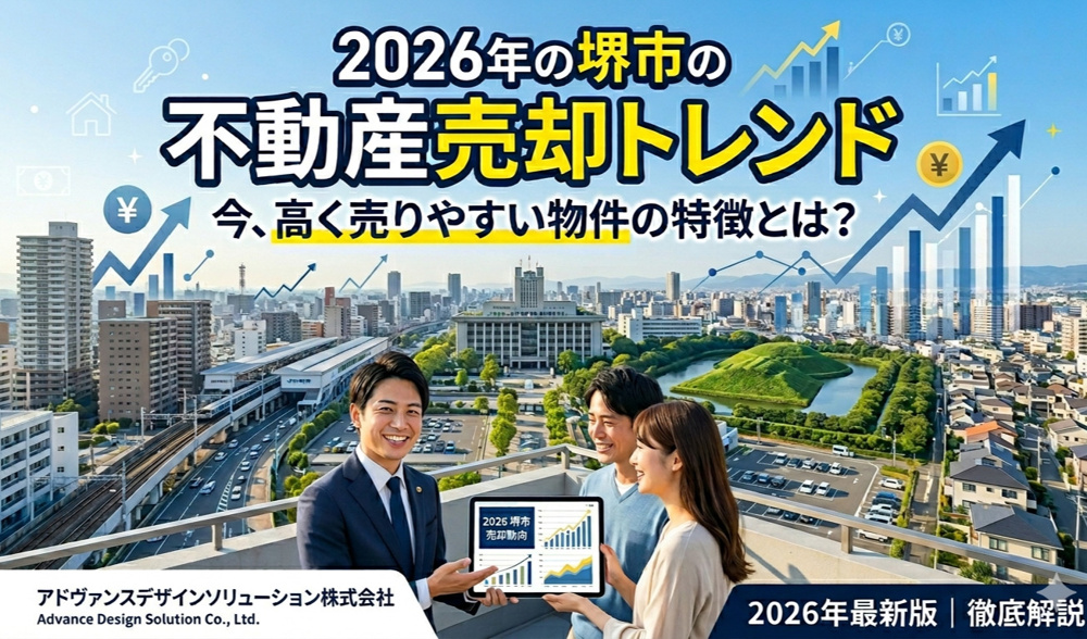 2026年の堺市の不動産売却トレンド。今、高く売りやすい物件の特徴とは？の画像