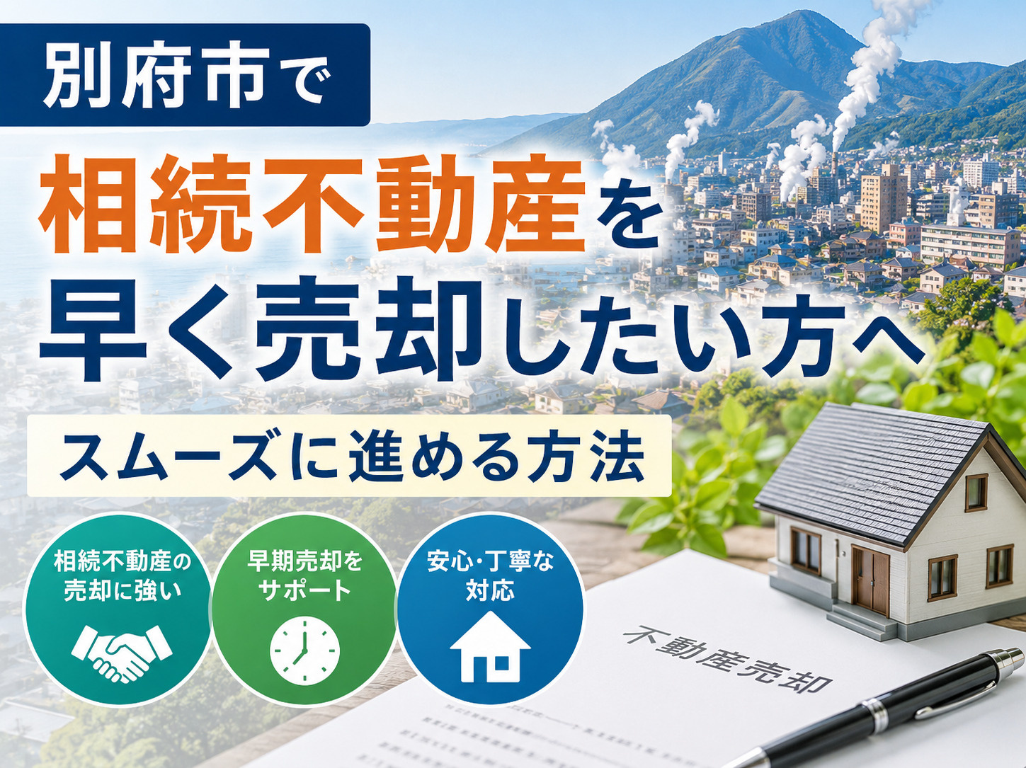 別府市で相続不動産を早く売却したい方へ　スムーズに進める方法の画像