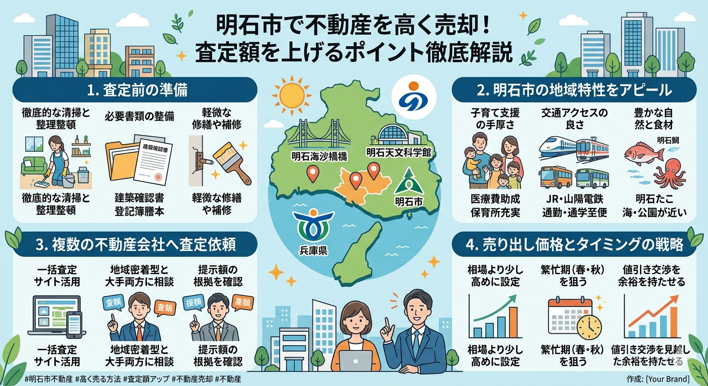明石市で家を高く売りたい方必見！査定額を上げる方法とは？の画像