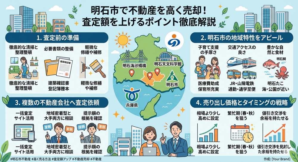 明石市で家を高く売りたい方必見！査定額を上げる方法とは？の画像