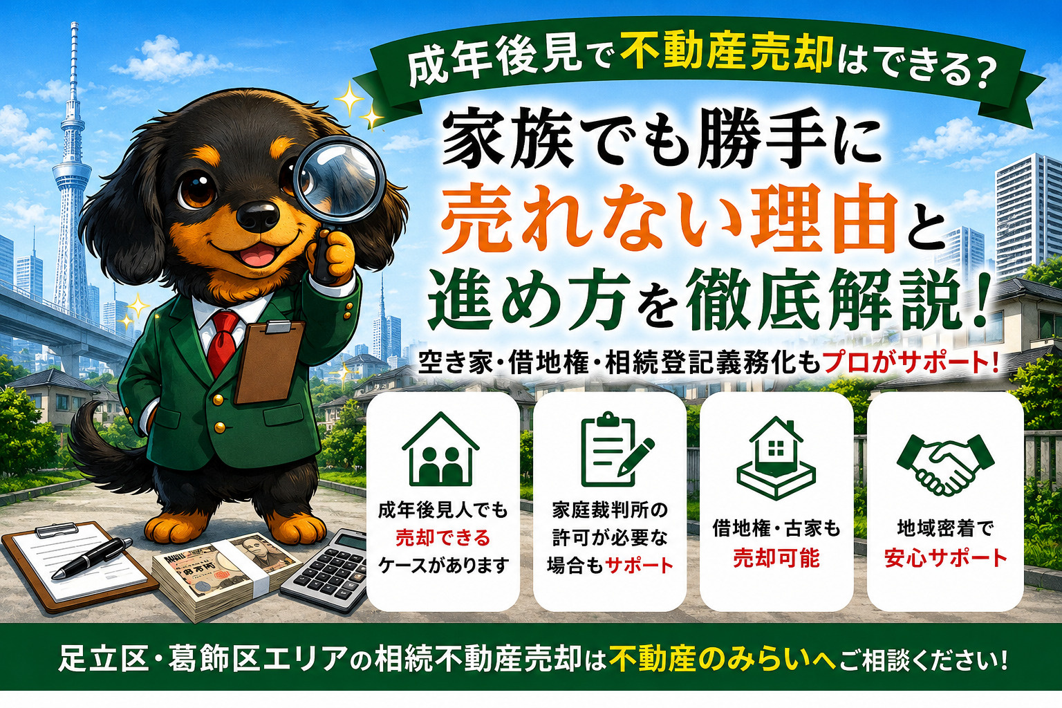 【成年後見で不動産売却できる？】家族でも勝手に売れない理由と失敗しない進め方を徹底解説の画像