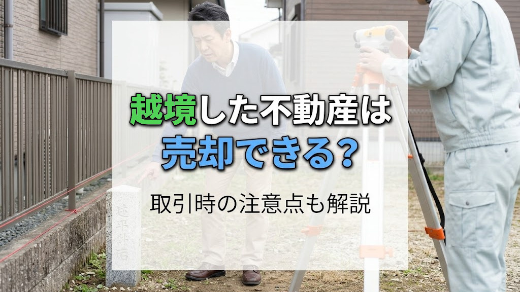 越境した不動産は売却できる？取引時の注意点も解説の画像