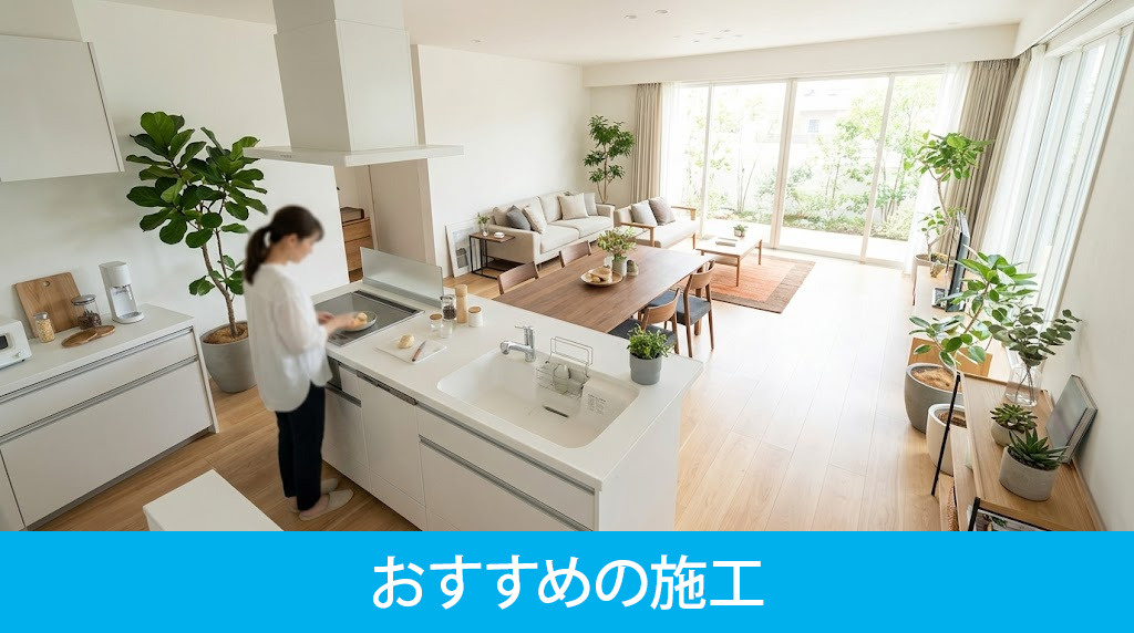 暮らしやすさが向上するおすすめの施工
