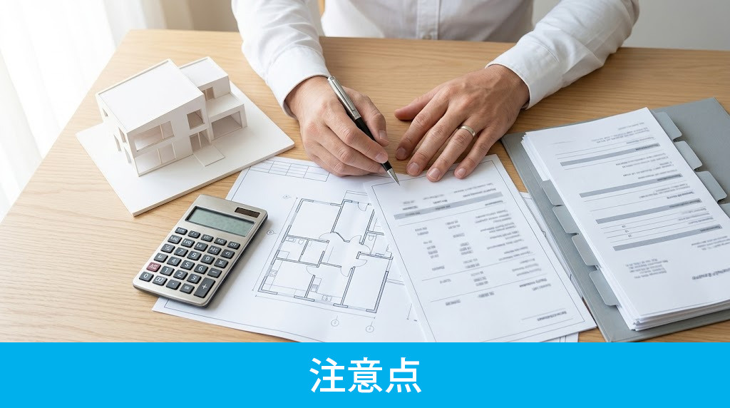 資産価値や費用のリスクを防ぐための注意点
