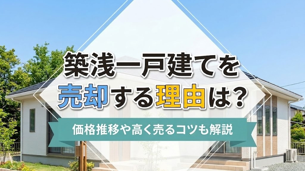 築浅一戸建てを売却する理由は？価格推移や高く売るコツも解説の画像