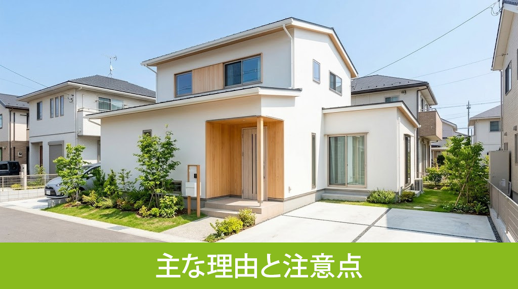 築浅一戸建てを売却する主な理由と注意点
