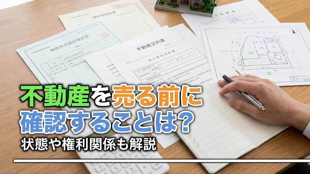 不動産を売る前に確認することは？状態や権利関係も解説の画像
