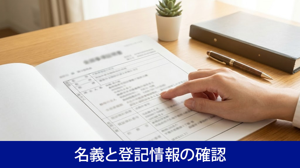 不動産の名義と登記情報の確認